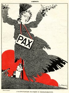 Dawny pokojowy strach na wróble, czyli Maskamaraderie, z Kamerad!, wydanie specjalne „La Baionnette”, nr 18, 4 listopada 1915